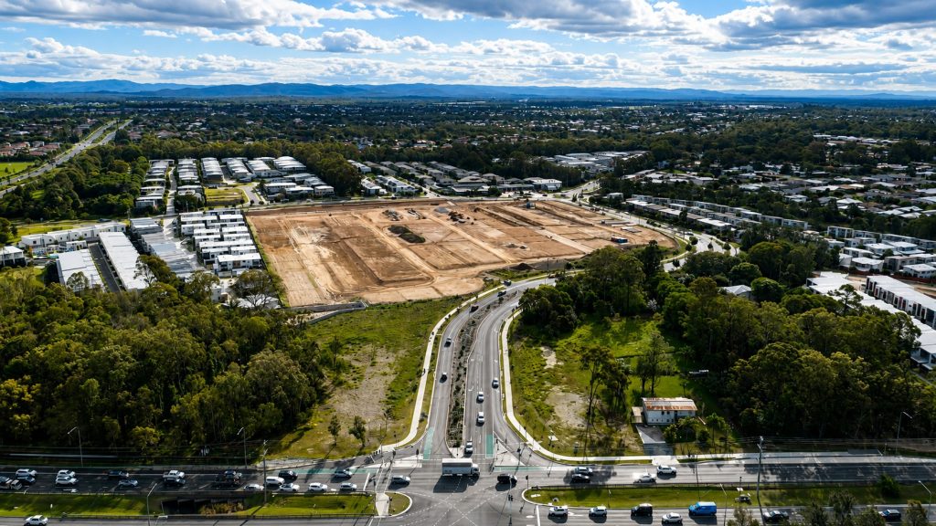 skip bin hire mango hill capestone boulevard townhouse development